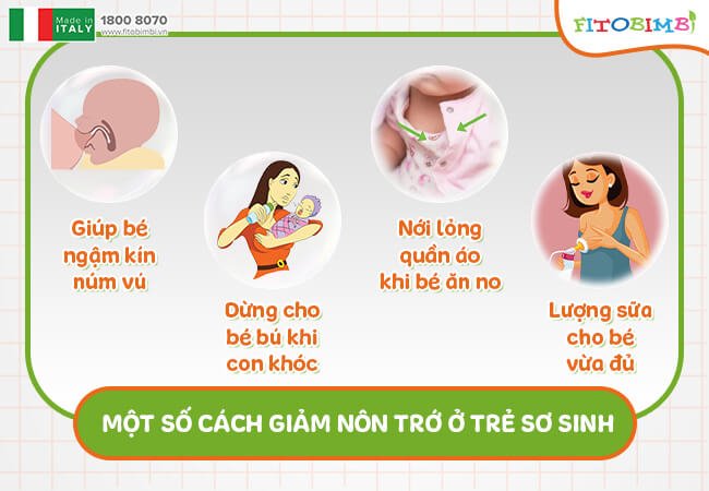 Chia nhỏ cữ bú để giảm nôn trớ cho bé