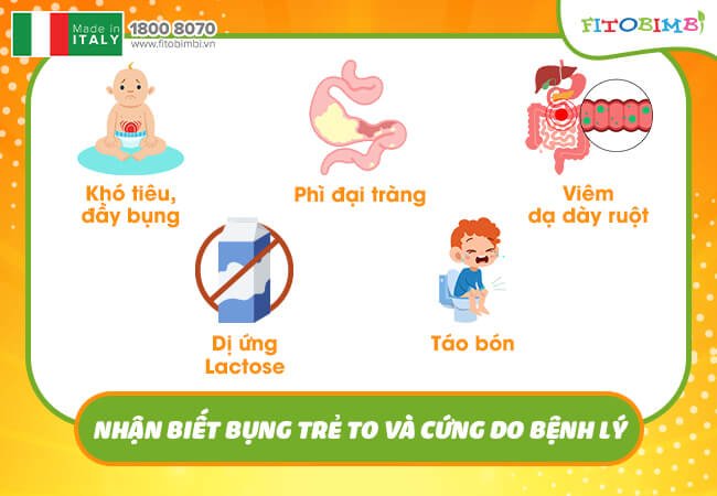 nhan biet tre bung to va cung do benh ly