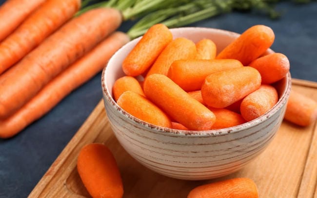 Cà rốt là củ có nhiều chất xơ