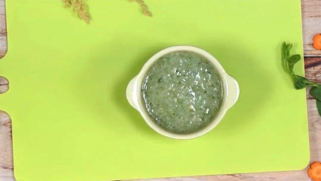 Cháo rau mồng tơi nấu tôm