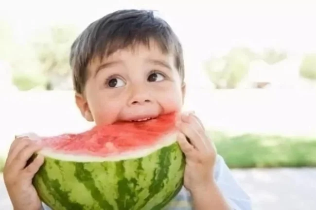 Dưa hấu giàu chất xơ tốt cho bé