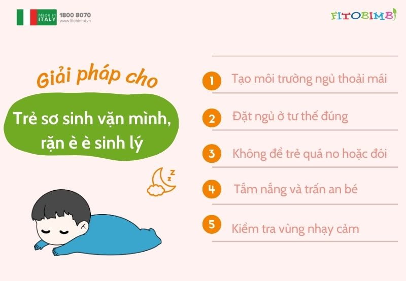 Cách đơn giản giúp bé ngủ ngon, không vặn mình