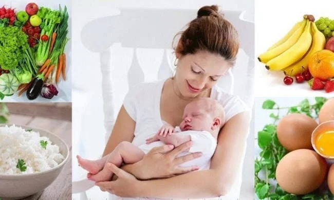 Chế độ ăn của mẹ cần đa dạng thực phẩm