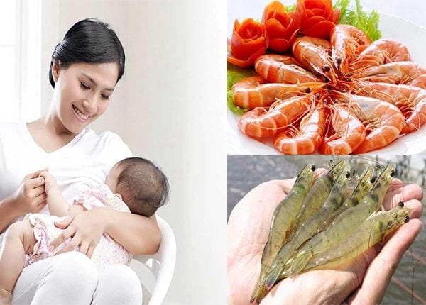 Mẹ có thể ăn tôm sau sinh 1 tuần