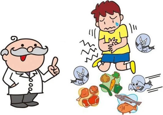 Trẻ đau bụng từng cơn do ngộ độc thực phẩm