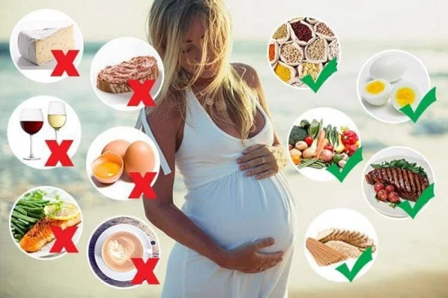 Bà bầu 3 tháng đầu thực đơn nên tránh gì?