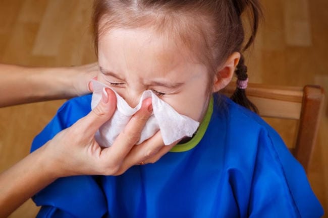 Bệnh cảm lạnh thường gặp ở trẻ
