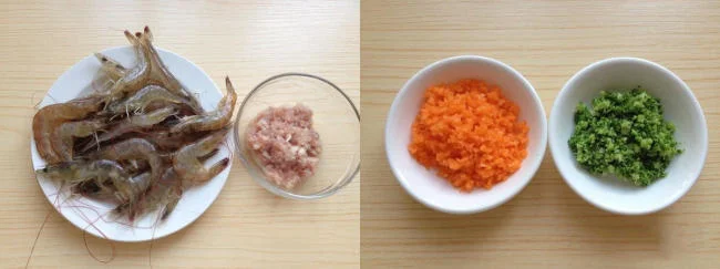 Chả tôm rau củ chứa nhiều chất xơ