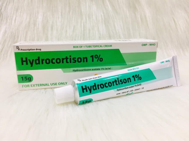 Hydrocortisone 1% dùng cho trường hợp rôm sảy nặng
