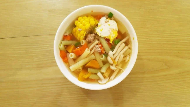 Súp nui bí đỏ