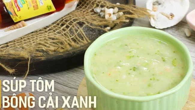 Súp tôm bông cải xanh, khoai tây