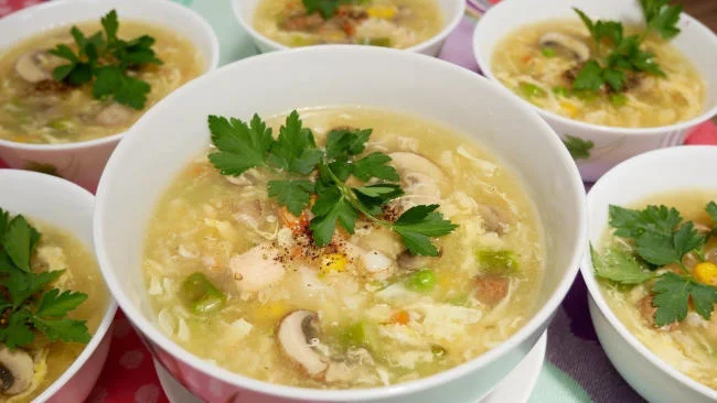 Súp tôm nấm hương