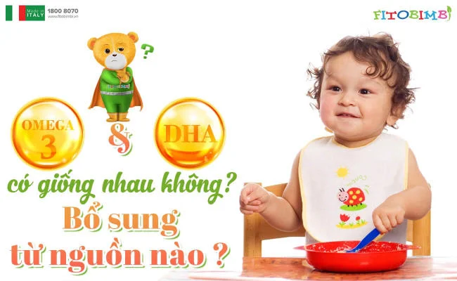 DHA là một acid Omega 3, còn Omega là một nhóm chất béo