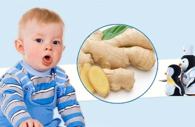 Trị khò khè cho bé bằng gừng