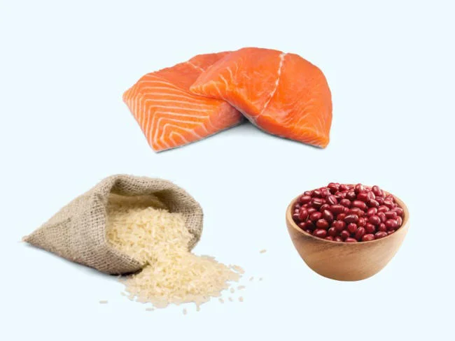 Cá hồi, kết hợp với đậu đỏ sẽ thành một món ngon cho trẻ 7 tháng mà mẹ không nên bỏ qua