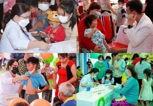 Nhiều bác sĩ, chuyên gia đầu ngành tham gia thăm khám cho các bé