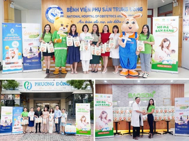 30.000 phần quà đã được trao cho các mẹ sau sinh tại 22 bệnh viện trên toàn quốc