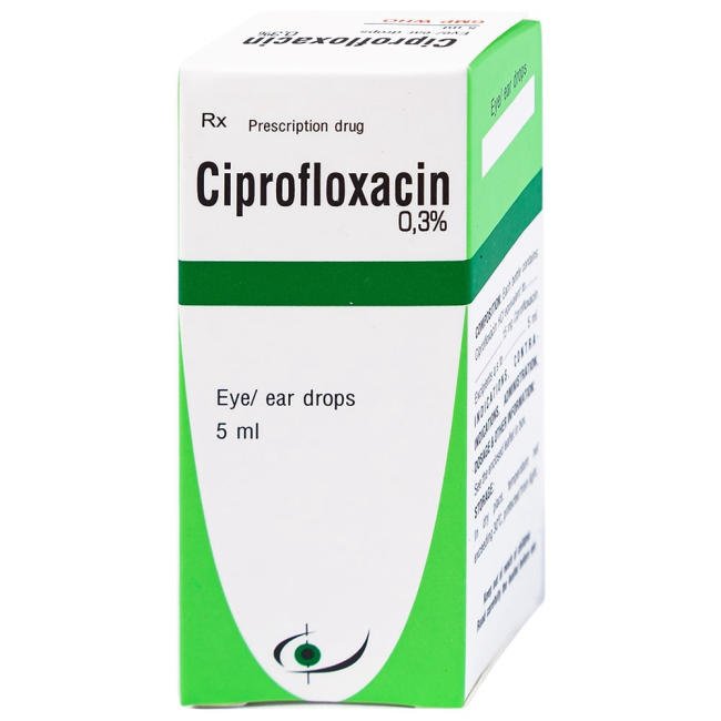 Ciprofloxacin dùng để điều trị đau mắt đỏ