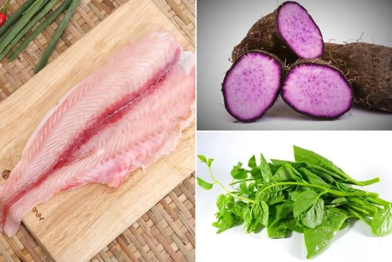 Cháo cá basa nấu khoai mỡ thơm ngon